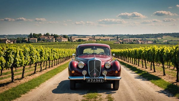 Découvrez bordeaux et ses vignobles en voiture vintage